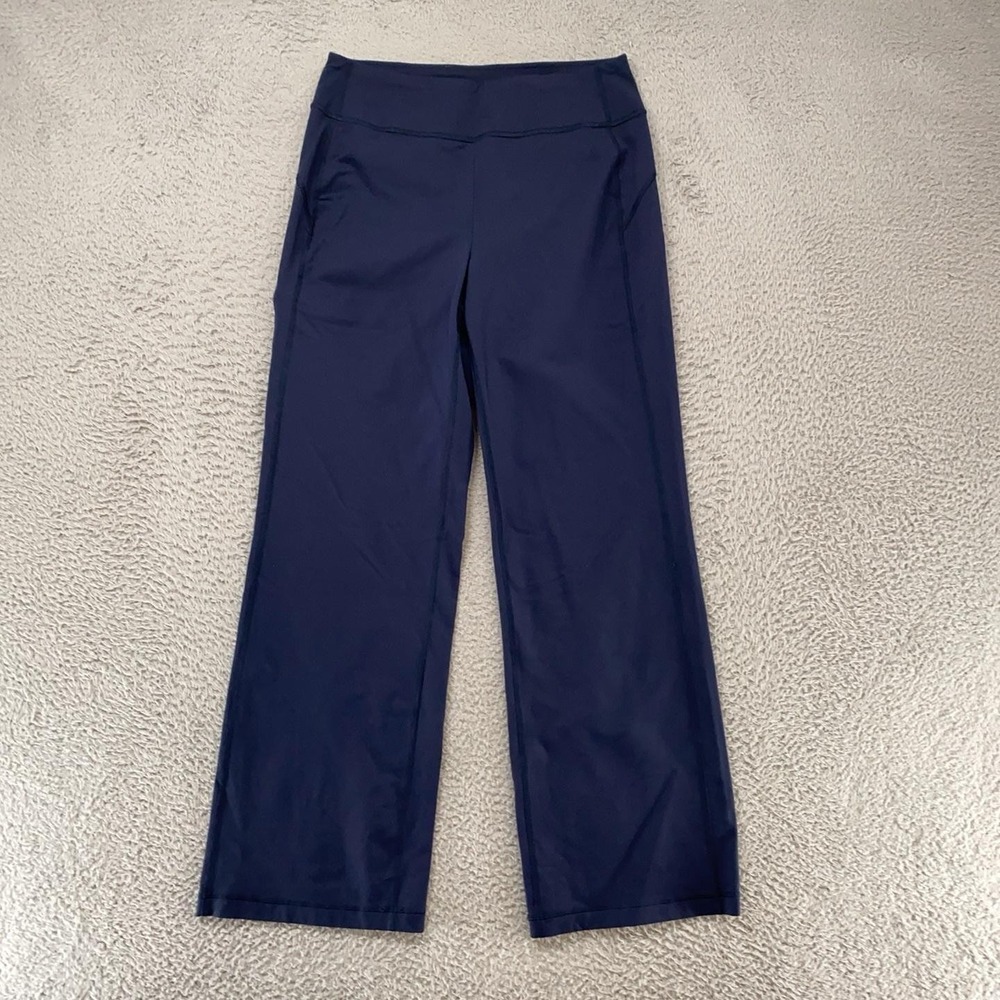 Duluth Noga Wide Leg Pants Womens Small Blue Pull On Hiking Trail UPF Work